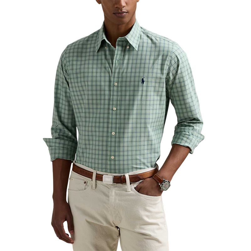 Polo Ralph Lauren Custom Fit Checked Stretch Poplin Shirt image number 0